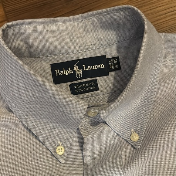 Ralph Lauren Yarmouth 16 35 light blue button down - Picture 4 of 5